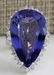 23.32CTW Natural Tanzanite Diamond Ring 18K Solid White