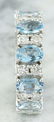 4.45 Carat Aquamarine 18k White Gold Diamond Ring - 4