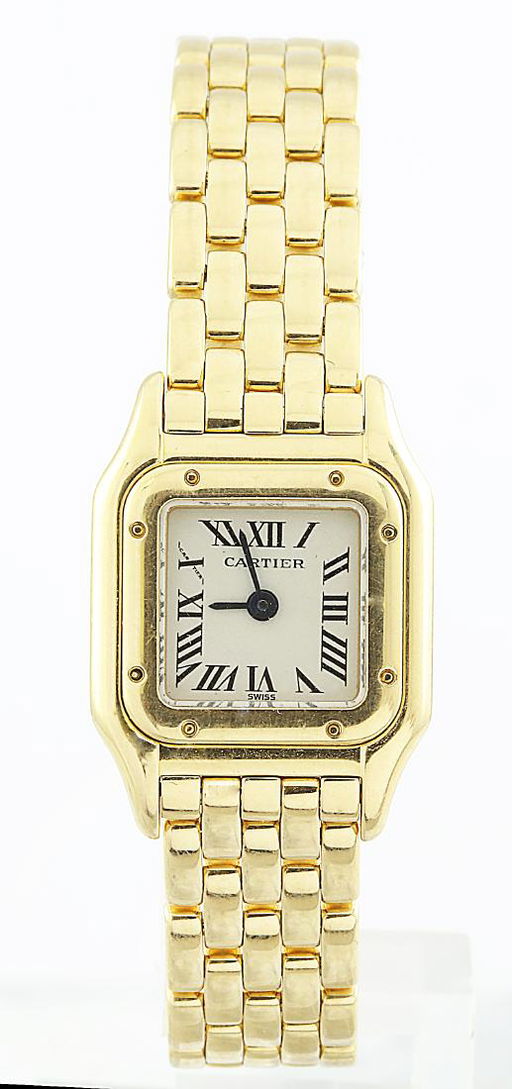Authentic Cartier Panthere Ladies 18k Yellow Gold Watch Nov 27 2018 Estate Jewelry Auctioneers In Ca