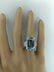 6.15 Carat Aquamarine 18K White Gold Diamond Ring - 5