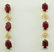 2.65 Carat Ruby 18K Yellow Gold Diamond Earrings