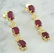 2.65 Carat Ruby 18K Yellow Gold Diamond Earrings - 2