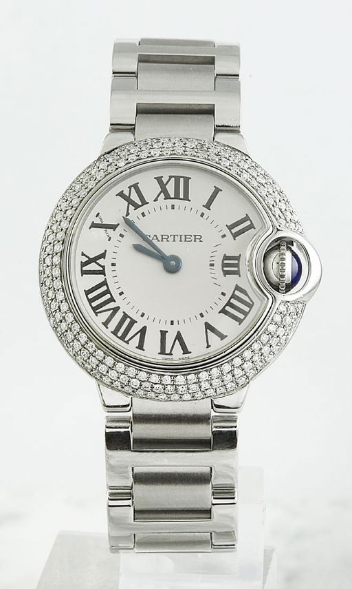 Authentic 2 00 Carat Diamond Encrusted Cartier Ladies Aug 03 2019 Estate Jewelry Auctioneers In Ca