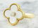 0.06 Carat Authentic Van Cleef Alhambra 18K Yellow Gold - 2