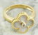 0.06 Carat Authentic Van Cleef Alhambra 18K Yellow Gold - 6