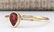 0.50 CTW Natural Garnet Ring In 14k Yellow Gold - 2