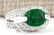 5.08 CTW Natural Emerald And Diamond Ring In 14k White - 2