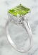 2.26 CTW Peridot 18K White Gold Diamond Ring - 3