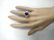 4.42 CTW Natural Amethyst And Diamond Ring In 14k White - 4