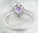 1.16 CTW Amethyst 14K White Gold Diamond Ring - 4