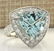 8.48 CTW Natural Aquamarine And Diamond Ring In 14k - 2