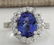 4.68 CTW Natural Blue Tanzanite And Diamond Ring 18K