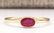 0.60 CTW Natural Ruby Ring In 14k Yellow Gold