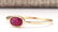 0.60 CTW Natural Ruby Ring In 14k Yellow Gold - 2