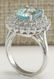 7.03 CTW Natural Aquamarine And Diamond Ring In 18K - 3