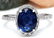 4.27 CTW Natural Ceylon Sapphire 18K Solid White Gold