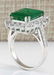 6.94 CTW Natural Colombian Emerald And Diamond Ring In - 3