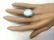 5.54 CTW Natural Opal And Diamond Ring In 14k White - 4