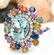 8.03 CTW Natural Aquamarine, Sapphire 18K Solid White - 2