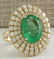 6.94 CTW Natural Colombian Emerald And Diamond Ring 14K - 2