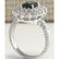 2.81 CTW Natural Blue Sapphire Diamond Ring 18K Solid - 2