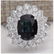 4.97 CTW Natural Blue Sapphire Diamond Ring 18K Solid