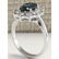 3.12 CTW Natural Blue Sapphire Diamond Ring 18K Solid - 3