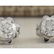 0.55 CTW Natural Diamond Earrings 18K Solid White Gold