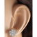 2.30 CTW Natural Diamond Earrings 18K Solid White Gold - 3