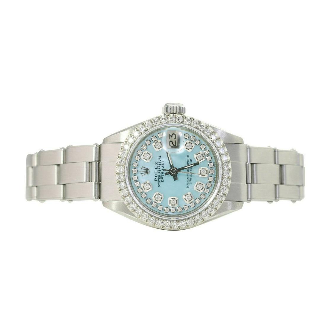 Pre-owned Rolex Ladies Datejust 26mm Oyster Band: Pre-owned Rolex Ladies Datejust 26mm Oyster Band Details Brand: Rolex Condition: Pre-owned Excellent Model: Datejust Specifications Case Diameter: 26mm Case Material: Stainless Steel Gender: Wo