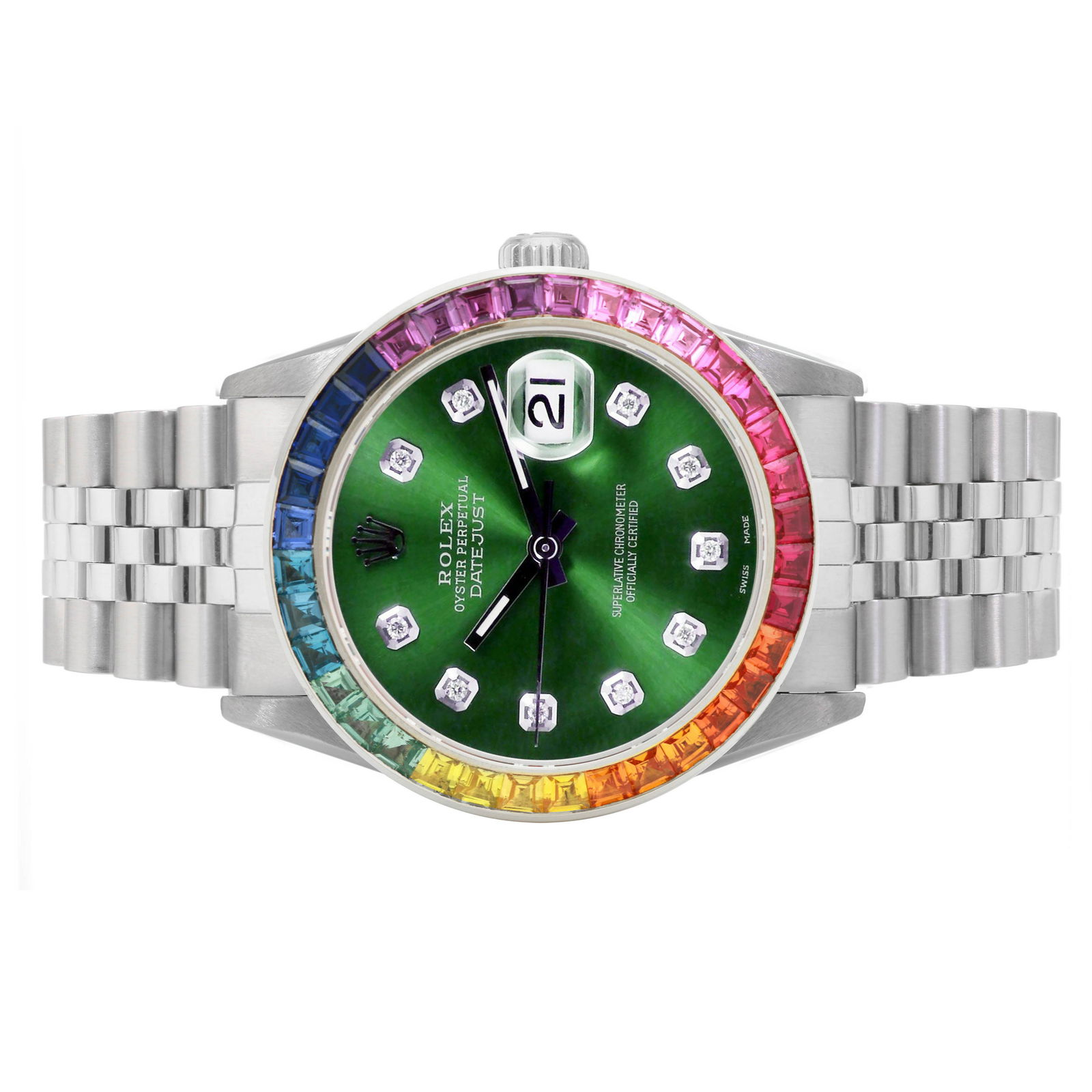 Pre-owned Rolex Mens Datejust 36mm Jubilee: Pre-owned Rolex Mens Datejust 36mm Jubilee Details Brand: Rolex Condition: Pre-owned Excellent Model: Datejust Specifications Case Diameter: 36mm Case Material: Stainless Steel Gender: Mens / U