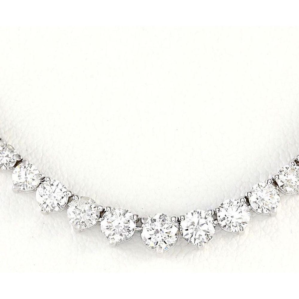 6.50 CTW Natural Diamond Necklace In 14k White Gold: 6.50 CTW Natural Diamond Necklace In 14k White Gold Manufacturer's Suggested Retail Price: $ 13300.00 Stamped: 14K Total Necklace Weight: 15.1Grams Diamond Weight: Total Natural diamond weight is 6.50