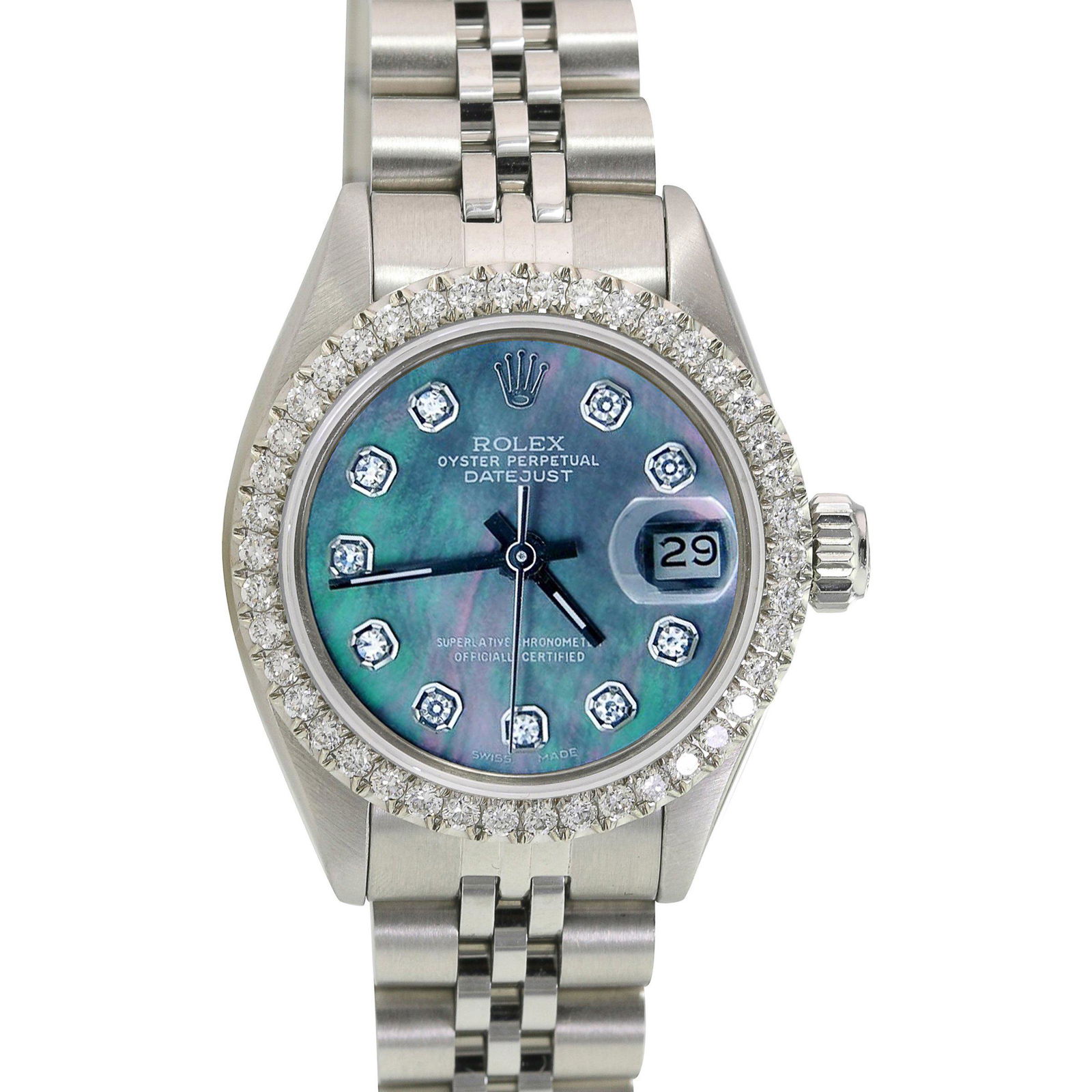 Pre-owned Rolex Datejust 26mm Jubilee Band: Pre-owned Rolex Datejust 26mm Jubilee Band Details Brand: Rolex Condition: Pre-owned Excellent Model: Datejust Specifications Case Diameter: 26mm Case Material: Stainless Steel Gender: Wome