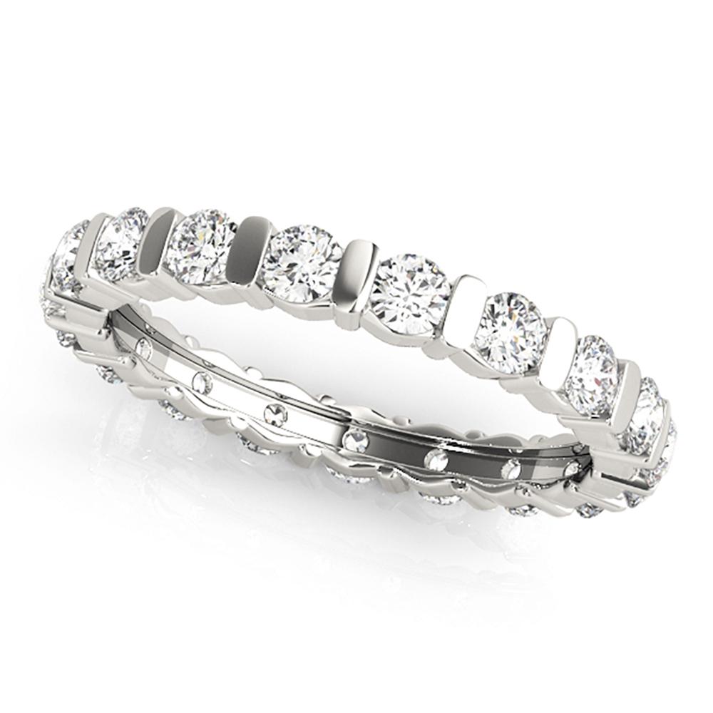 Natural 1.26 CTW Diamond Eternity Ring 14K White Gold: Natural 1.26 CTW Diamond Eternity Ring 14K White Gold Manufacturer's Suggested Retail Price: $ 2400.00 Product Type: Diamond Eternity Ring Stone1 Type: 18 Diamond @ 1.26 CTW Stone1 Color: G Stone1 Cla
