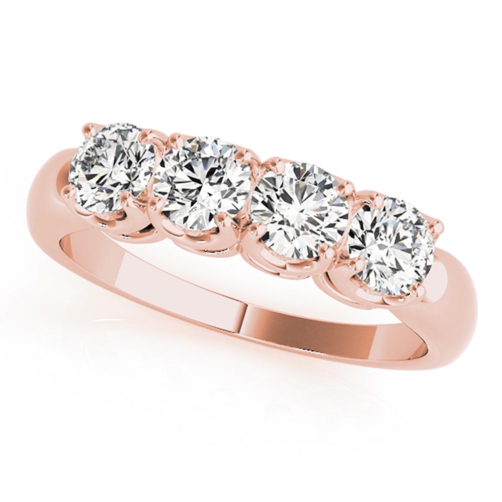 Natural 1 CTW Diamond Ring 18K Rose Gold: Natural 1 CTW Diamond Ring 18K Rose Gold Manufacturer's Suggested Retail Price: $ 4000.00 Product Type: Diamond Ring Stone1 Type: 4 Diamond @ 1 CTW Stone1 Color: G Stone1 Clarity: VS2-SI1 Stone1 Treat