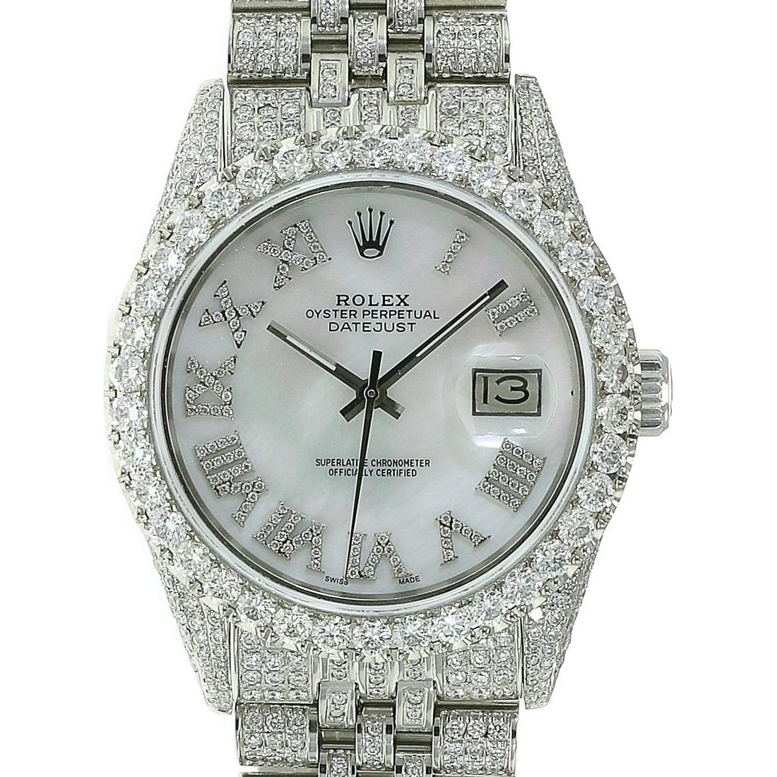 Pre-owned Rolex Datejust 36mm Jubilee Band: Pre-owned Rolex Datejust 36mm Jubilee Band Details Brand: Rolex Condition: Pre-owned Excellent Model: Datejust Specifications Case Diameter: 36mm Case Material: Stainless Steel Gender: Mens