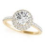 Natural 0.72 CTW Diamond Engagement Ring 14K Yellow