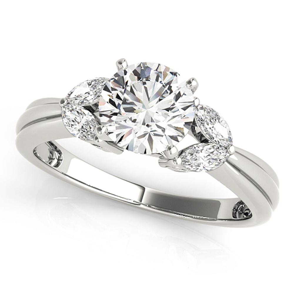 Natural 1.35 CTW Diamond Engagement Ring 18K White Gold: Natural 1.35 CTW Diamond Engagement Ring 18K White Gold Manufacturer's Suggested Retail Price: $ 15300.00 Product Type: Engagement Ring Stone1 Type: 1 Diamond @ 0.95 CTW Stone1 Color: G Stone1 Clarity