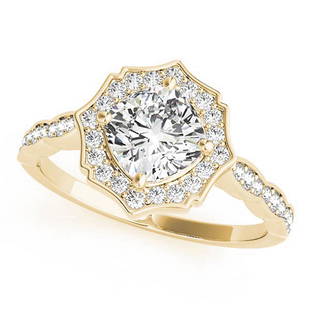 Natural 0.8 CTW Diamond Engagement Ring 18K Yellow Gold: Natural 0.8 CTW Diamond Engagement Ring 18K Yellow Gold Manufacturer's Suggested Retail Price: $ 5900.00 Product Type: Engagement Ring Stone1 Type: 1 Diamond @ 0.6 CTW Stone1 Color: G Stone1