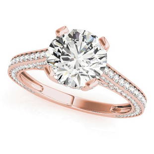 Natural 2.77 CTW Diamond Engagement Ring 18K Rose Gold: Natural 2.77 CTW Diamond Engagement Ring 18K Rose Gold Manufacturer's Suggested Retail Price: $ 50700.00 Product Type: Engagement Ring Stone1 Type: 1 Diamond @ 1.9 CTW Stone1 Color: G Stone1