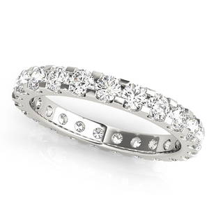Natural 2.7 CTW Diamond Eternity Ring 14K White Gold: Natural 2.7 CTW Diamond Eternity Ring 14K White Gold Manufacturer's Suggested Retail Price: $ 7100.00 Product Type: Diamond Eternity Ring Stone1 Type: 18 Diamond @ 2.7 CTW Stone1 Color: G Stone1