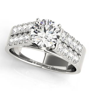 Natural 1.48 CTW Diamond Engagement Ring 14K White Gold: Natural 1.48 CTW Diamond Engagement Ring 14K White Gold Manufacturer's Suggested Retail Price: $ 21800.00 Product Type: Engagement Ring Stone1 Type: 1 Diamond @ 1 CTW Stone1 Color: G Stone1