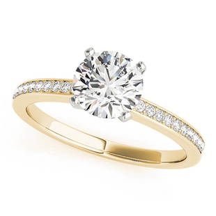Natural 1.1 CTW Diamond Engagement Ring 18K Yellow Gold: Natural 1.1 CTW Diamond Engagement Ring 18K Yellow Gold Manufacturer's Suggested Retail Price: $ 20600.00 Product Type: Engagement Ring Stone1 Type: 1 Diamond @ 1 CTW Stone1 Color: G Stone1