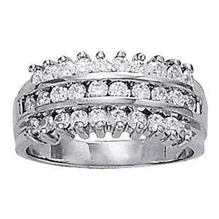 Natural 0.9 CTW Diamond Ring 18K White Gold: Natural 0.9 CTW Diamond Ring 18K White Gold Manufacturer's Suggested Retail Price: $ 3200.00 Product Type: Diamond Ring Stone1 Type: 30 Diamond @ 0.9 CTW Stone1 Color: G Stone1 Clarity: VS2-SI1