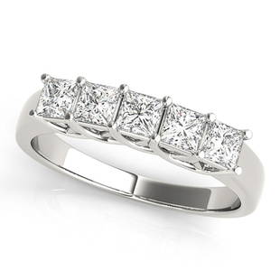 Natural 1.3 CTW Diamond Ring 14K White Gold: Natural 1.3 CTW Diamond Ring 14K White Gold Manufacturer's Suggested Retail Price: $ 4800.00 Product Type: Diamond Ring Stone1 Type: 5 Diamond @ 1.3 CTW Stone1 Color: G Stone1 Clarity: VS2-SI1