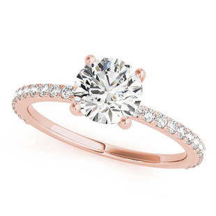 Natural 1.26 CTW Diamond Engagement Ring 14K Rose Gold: Natural 1.26 CTW Diamond Engagement Ring 14K Rose Gold Manufacturer's Suggested Retail Price: $ 20400.00 Product Type: Engagement Ring Stone1 Type: 1 Diamond @ 1 CTW Stone1 Color: G Stone1 Clarity: