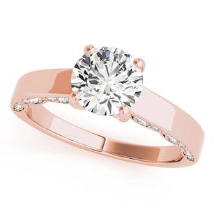 Natural 1.23 CTW Diamond Engagement Ring 14K Rose Gold: Natural 1.23 CTW Diamond Engagement Ring 14K Rose Gold Manufacturer's Suggested Retail Price: $ 20700.00 Product Type: Engagement Ring Stone1 Type: 1 Diamond @ 1 CTW Stone1 Color: G Stone1 Clarity: