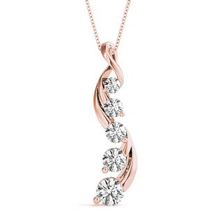Natural 3.05 CTW Diamond Pendant 18K Rose Gold: Natural 3.05 CTW Diamond Pendant 18K Rose Gold Manufacturer's Suggested Retail Price: $ 38500.00 Product Type: Diamond Pendant 5 Diamond @ 3.05 CTW Stone1 Color: G Stone1 Clarity: VS2-SI1 Stone1