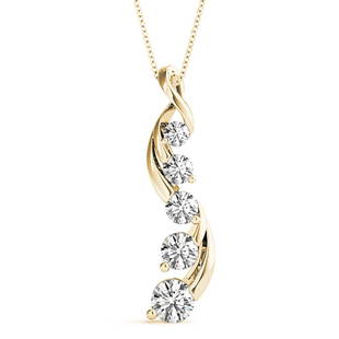 Natural 0.74 CTW Diamond Pendant 14K Yellow Gold: Natural 0.74 CTW Diamond Pendant 14K Yellow Gold Manufacturer's Suggested Retail Price: $ 2400.00 Product Type: Diamond Pendant 5 Diamond @ 0.74 CTW Stone1 Color: G Stone1 Clarity: VS2-SI1 Stone1