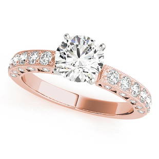 Natural 1.46 CTW Diamond Engagement Ring 18K Rose Gold: Natural 1.46 CTW Diamond Engagement Ring 18K Rose Gold Manufacturer's Suggested Retail Price: $ 21500.00 Product Type: Engagement Ring Stone1 Type: 1 Diamond @ 1 CTW Stone1 Color: G Stone1 Clarity: